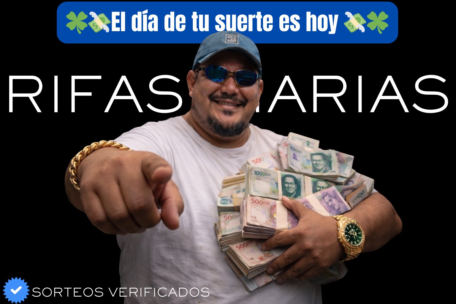 El día de tu suerte es hoy - Rifas Diarias